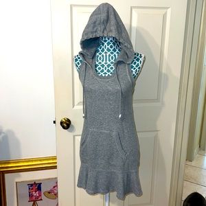 Juicy Couture Hooded Gray Romper Dress